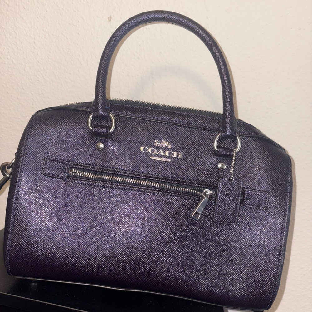Coach deep Purple Satchel Bag